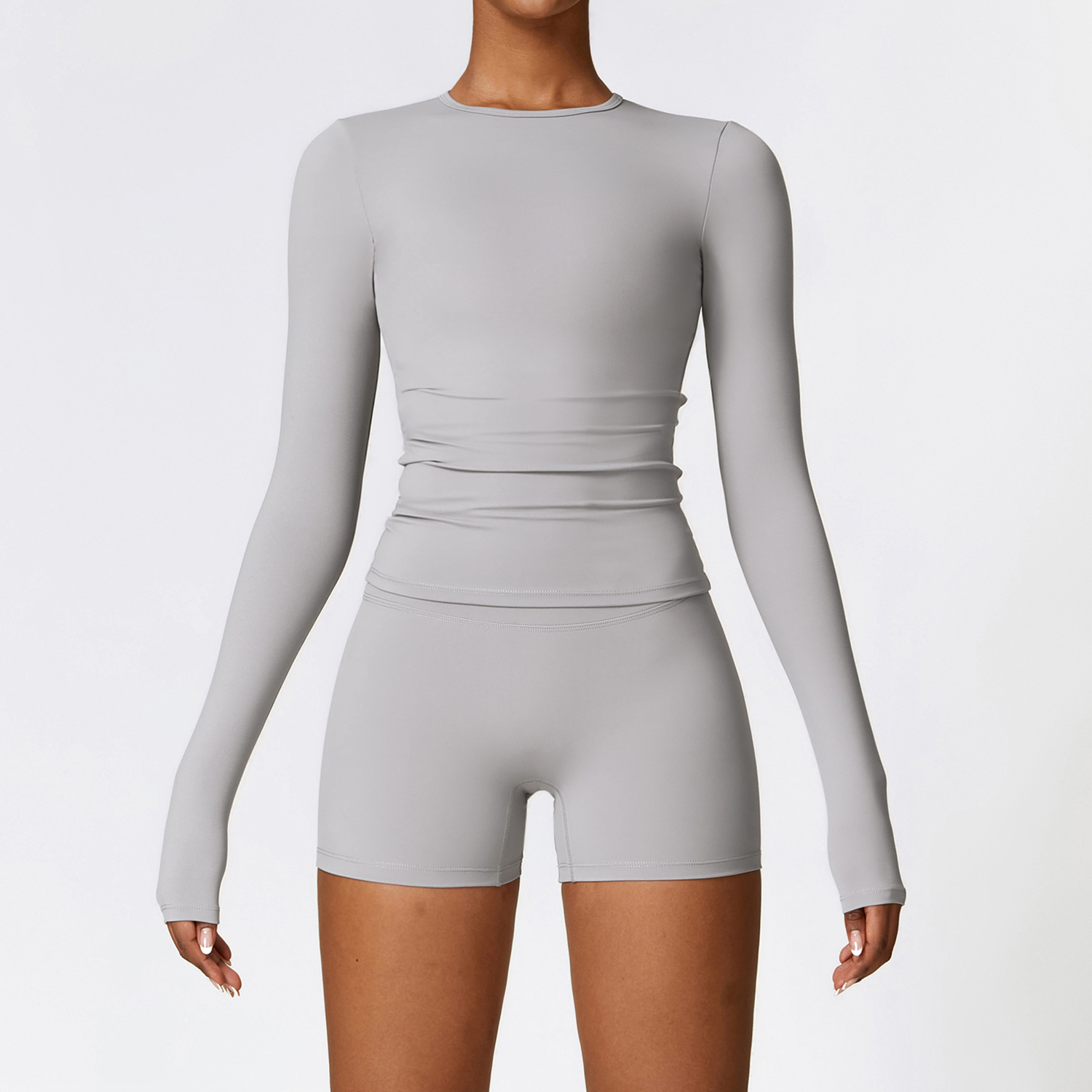 SKU图_长袖+短裤 霜灰色