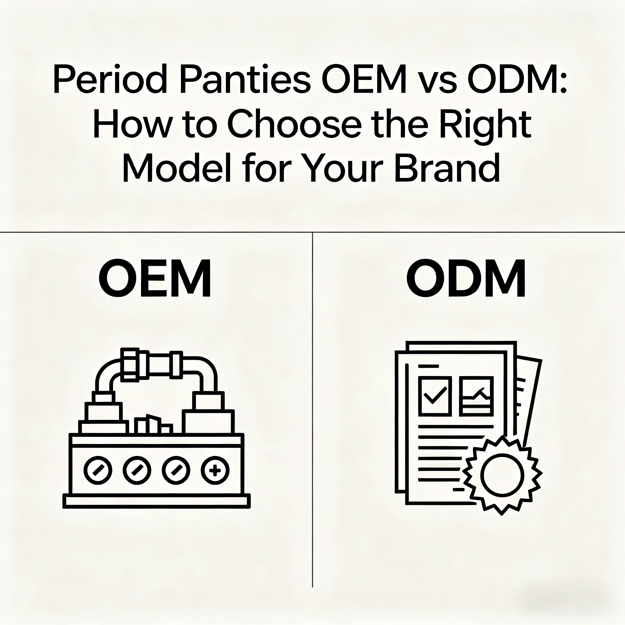生理内裤OEM与ODM选择指南配图(1)