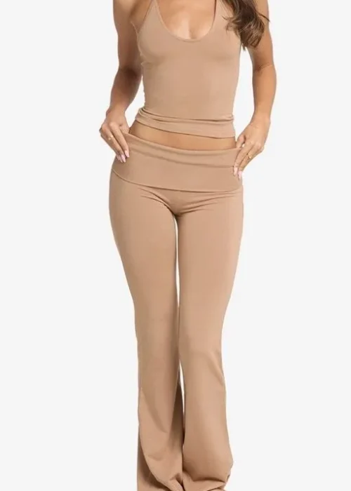 Camel Flare Yoga Set