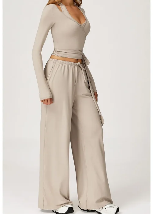 Wrap Top & Pant Set